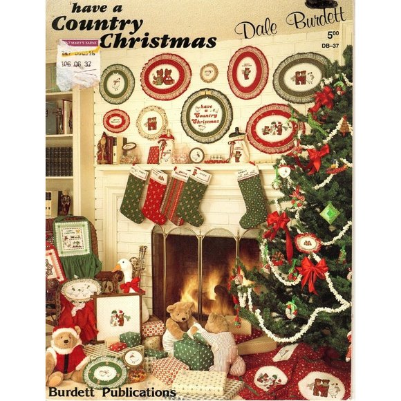 Dale Burdett Have a Country Christmas Counted Cross Stitch Pattern Chart 1984 - Picture 1 of 3